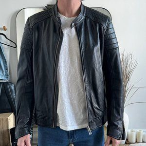 Belstaff Outlaw Moto Men's Leather Jacket, Size 50, Made in Italy